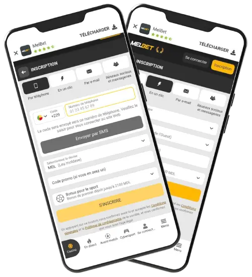 Les méthodes d’enregistrement sur Melbet