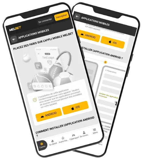 Application Melbet pour Android